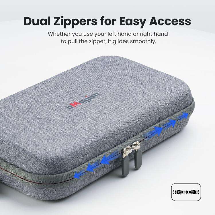 For DJI Osmo Action 6 aMagisn Medium Hard Shell Carrying Case with Removable Foam Insert(Gray)