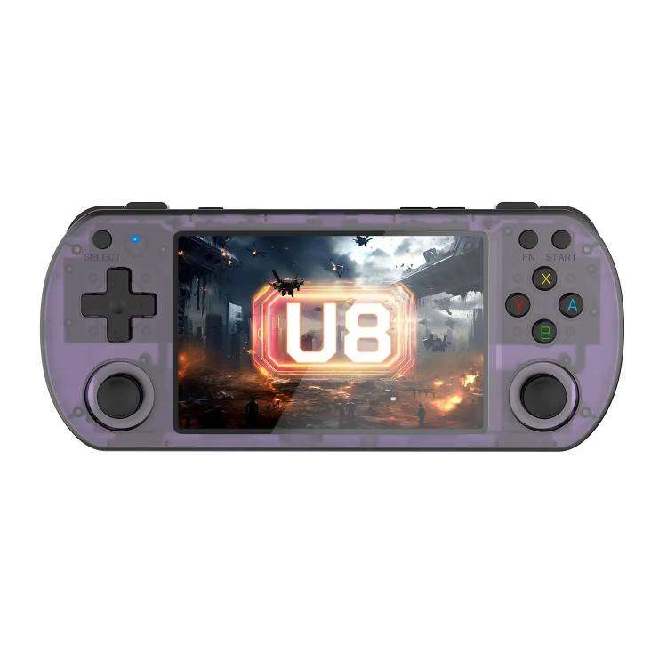 U8 Retro Handheld Game Console Open-Source 4 Inch HD IPS Screen Portable Console, Size: 64G(Trans...