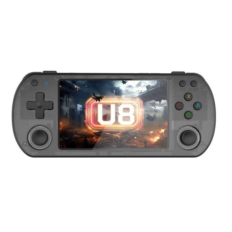U8 Retro Handheld Game Console Open-Source 4 Inch HD IPS Screen Portable Console, Size: 64G(Trans...