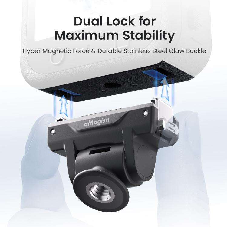 AMagisn Adjustable Quick Release Adapter For DJI Osmo 360/Action 5 Pro/4/3 - 4-Level Fast Perspec...