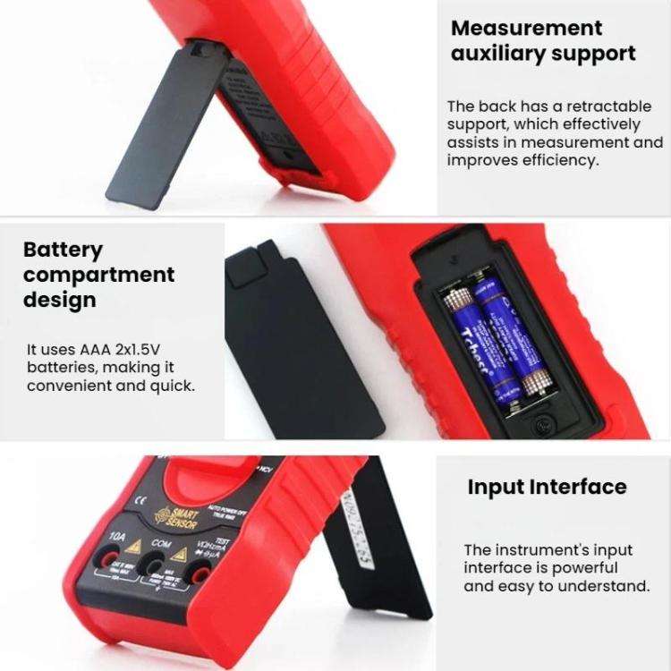 SMART SENSOR High-Precision Multifunctional Portable Automatic Digital Multimeter