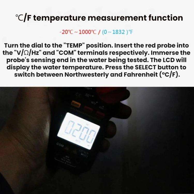 SMART SENSOR High-Precision Digital Display DC Clamp Multimeter