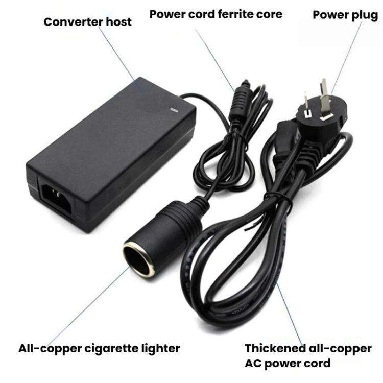12V 5A Power Adapter Car Cup Holder Vacuum Cleaner Power Converter US Plug