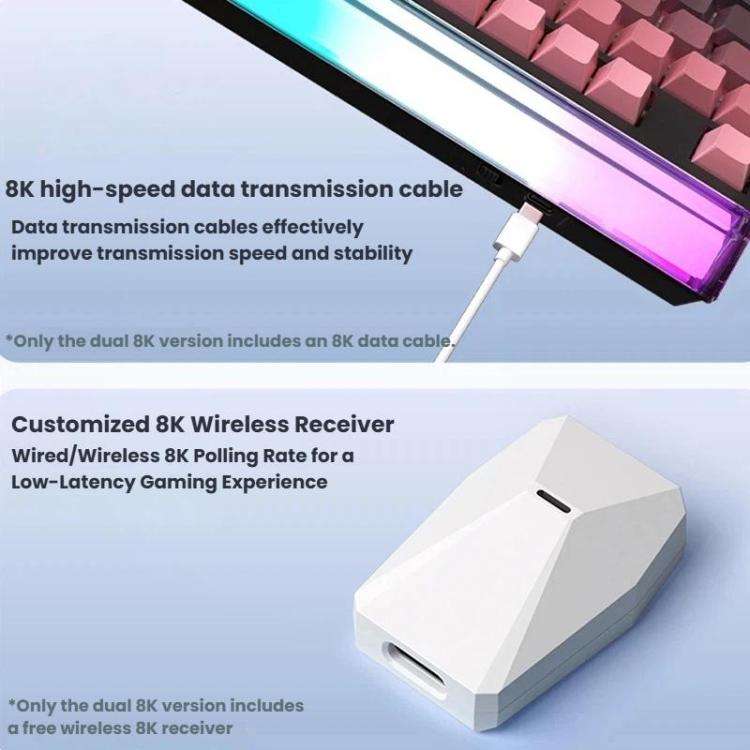 LANGTU T87 Hot-Pluggable Wireless Bluetooth Triple-Mode Mechanical Keyboard Office & Gaming Keybo...