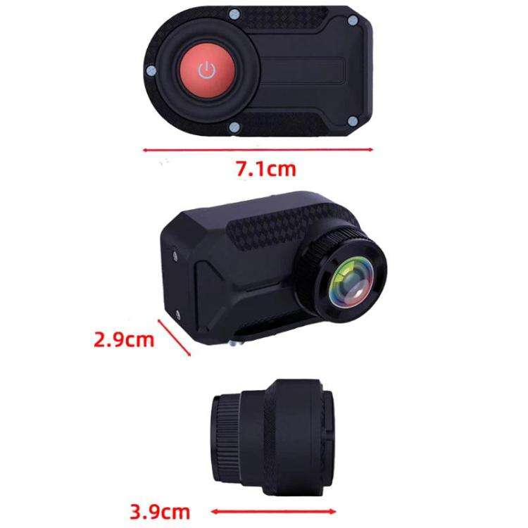 M1 IP66 Waterproof WIFI Motorcycle Dash Camera 2K HD Portable Recorder(Black)