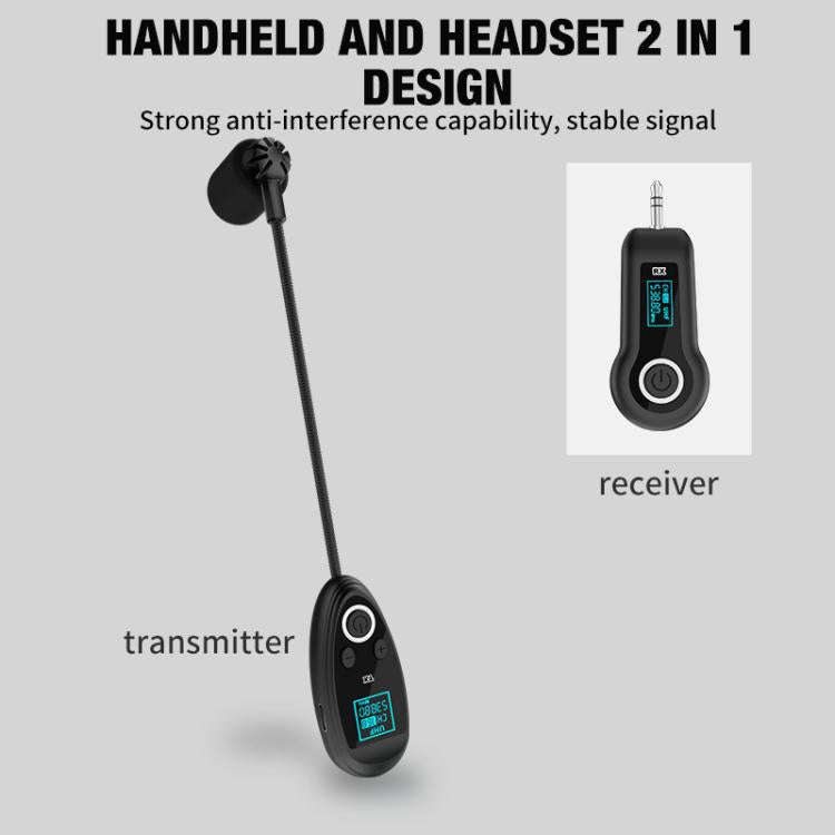 K-06 2.4G Head-Mounted Wireless Microphone Amplifier Headset, Spec: 1 in 1