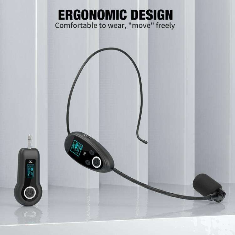 K-06 2.4G Head-Mounted Wireless Microphone Amplifier Headset, Spec: 1 in 1