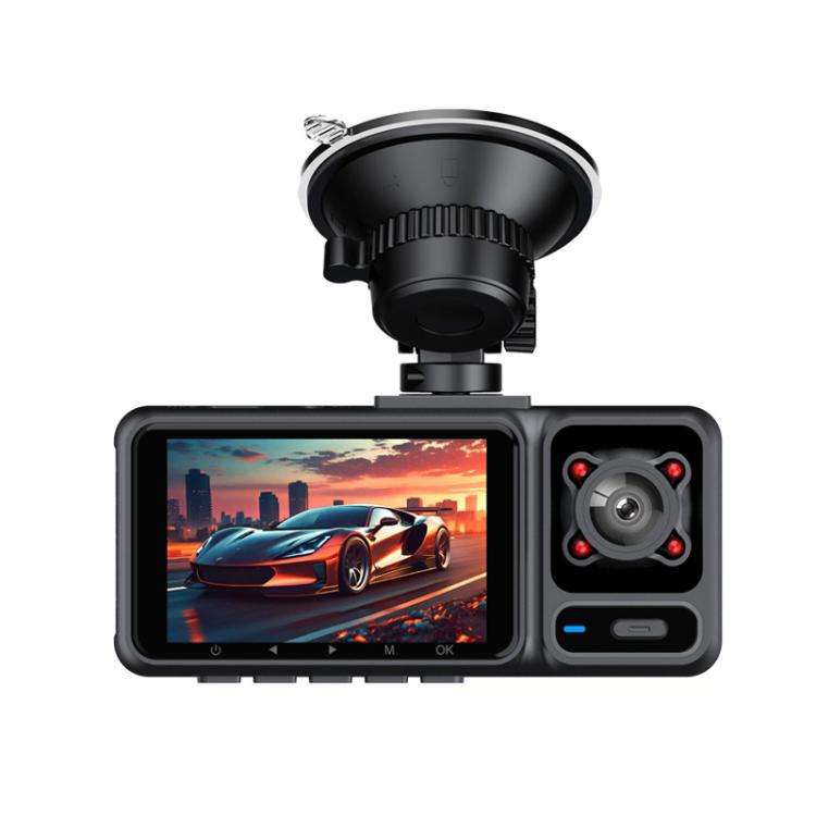 2-Inch WIFI Mobile Phone Playback 4K HD Night Vision Dashcam, Specification: Front+Interior