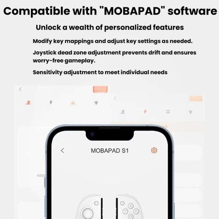 MOBAPAD For Nintendo Switch Split Left & Right Joypad Hall Effect Joystick Game Controller, Spec:...