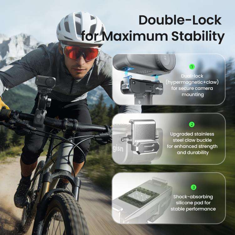For DJI Osmo Nano aMagisn TN02 Rechargeable Magnetic Quick-Release Base Action Camera Accessory