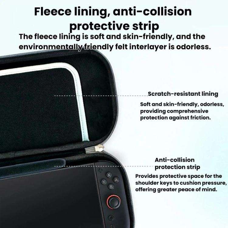 MOBAPAD For Nintendo Switch 2 Storage Case Shockproof Drop-Resistant & Waterproof Bag(Black)