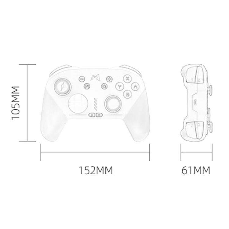 For Steam MOBAPAD Chitu HD Wireless Bluetooth Vibration Game Controller(Pink)