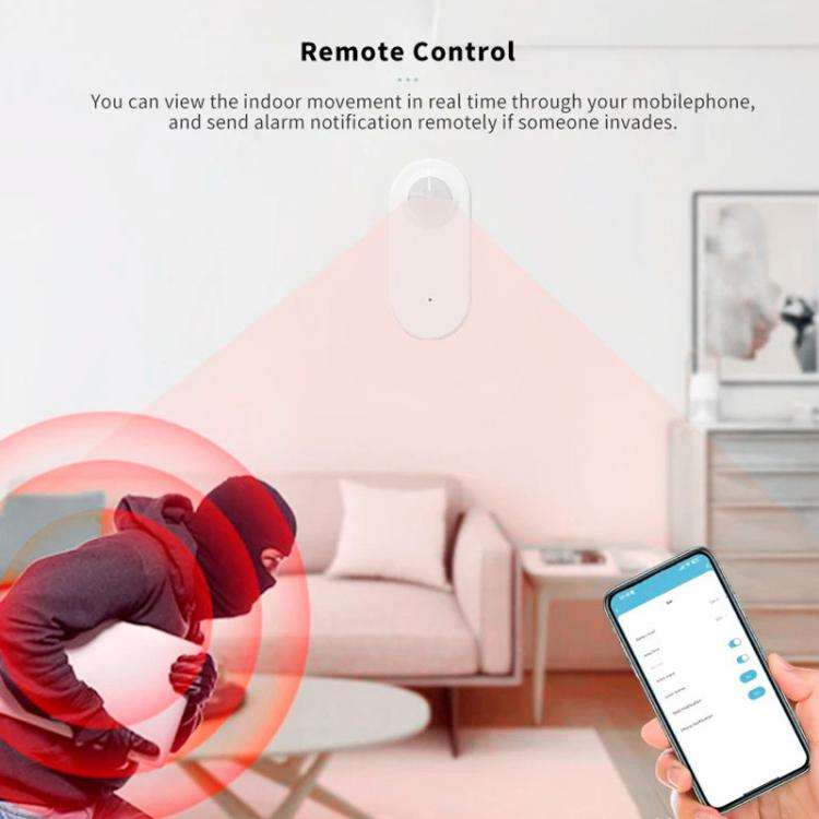 PIR+Light Sensor Zigbee Human Presence Sensor PIR Motion Radar, Compatible With Home Assistant