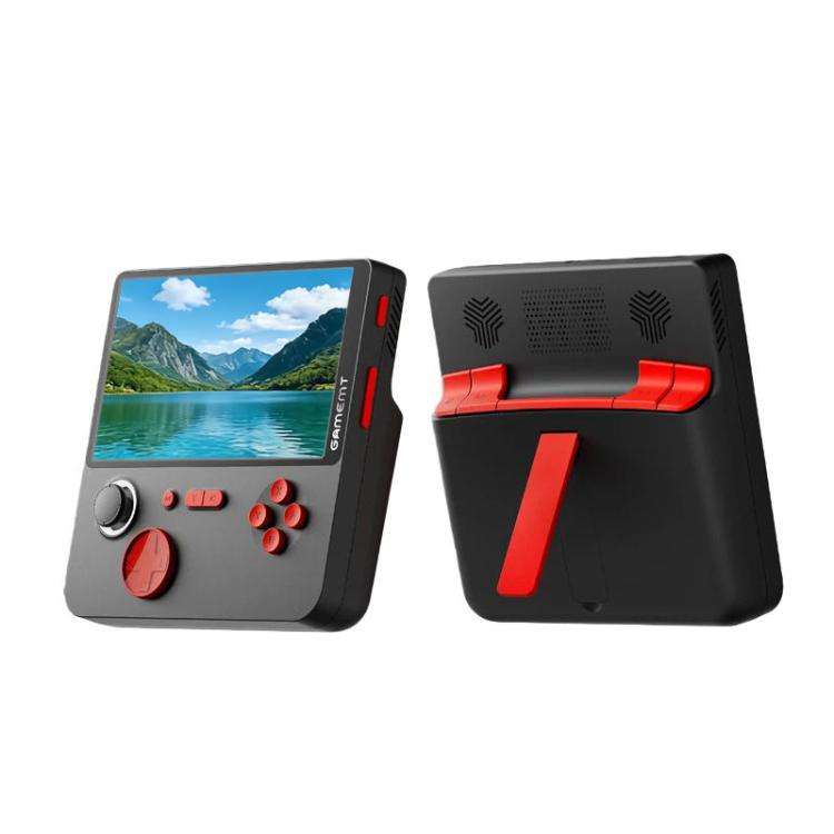 GAMEMT E5 5 Inch HD Screen Retro Game Console Dual-Core Processor Handheld, Spec: 32GB(Black)