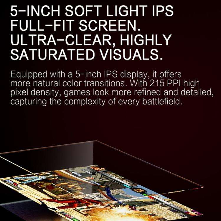 GAMEMT E5 5 Inch HD Screen Retro Game Console Dual-Core Processor Handheld, Spec: Raw Machine Wit...