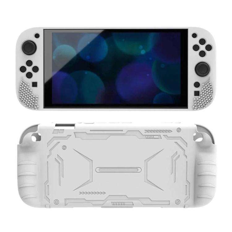 For Nintendo Switch 2 Silicone Protective Case Shockproof & Dustproof Console Cover(White)