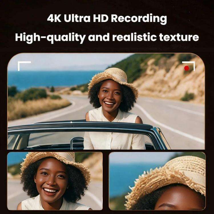 M11 3 Inch 4K Retro HD Camera Student CCD Digital Point-And-Shoot Camera(Black)