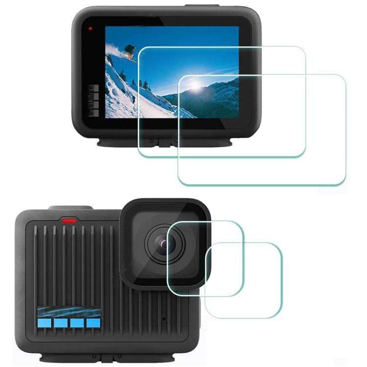 For GoPro HERO 4K 2024 Tempered Glass Screen Protector Anti-Scratch Lens Cover 2 Sets