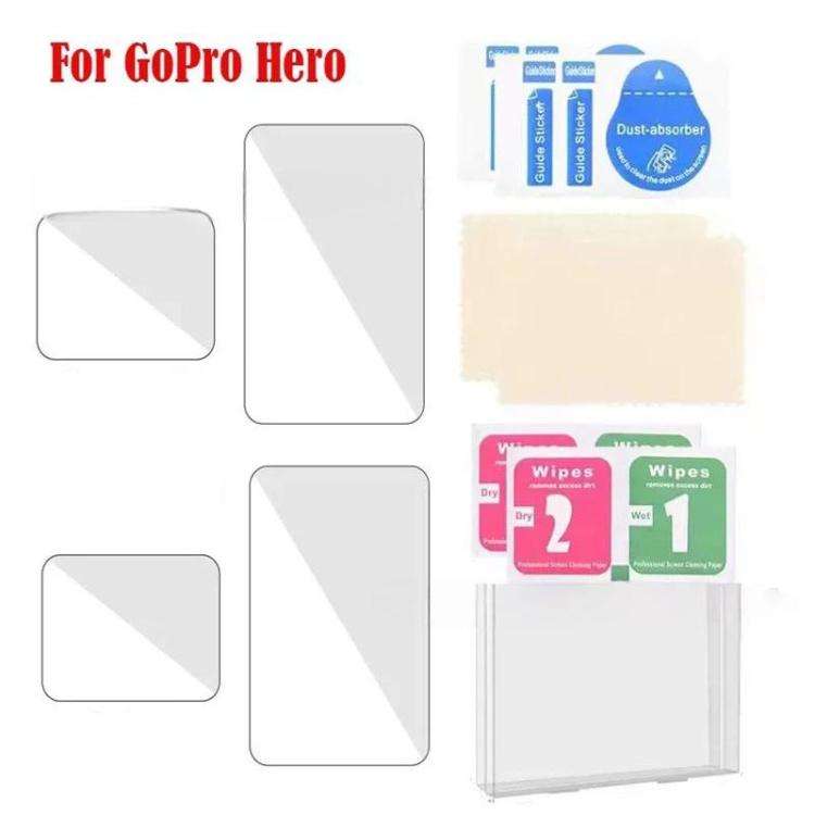 For GoPro HERO 4K 2024 Tempered Glass Screen Protector Anti-Scratch Lens Cover 2 Sets
