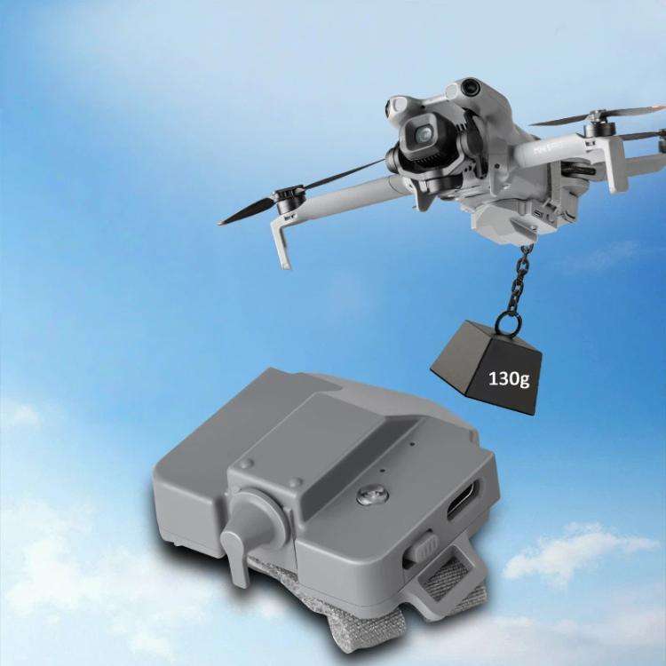 YX Rechargeable Aerial Release For DJI Mini 5 Pro / Mini 4 Pro Payload Dropper Up To 130g(Gray)