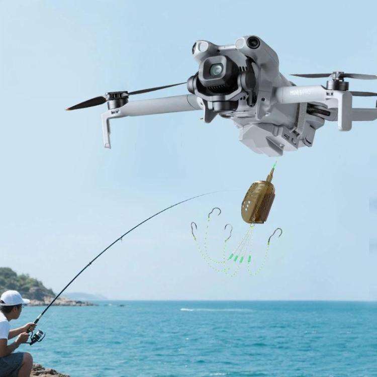 YX Rechargeable Aerial Release For DJI Mini 5 Pro / Mini 4 Pro Payload Dropper Up To 130g(Gray)