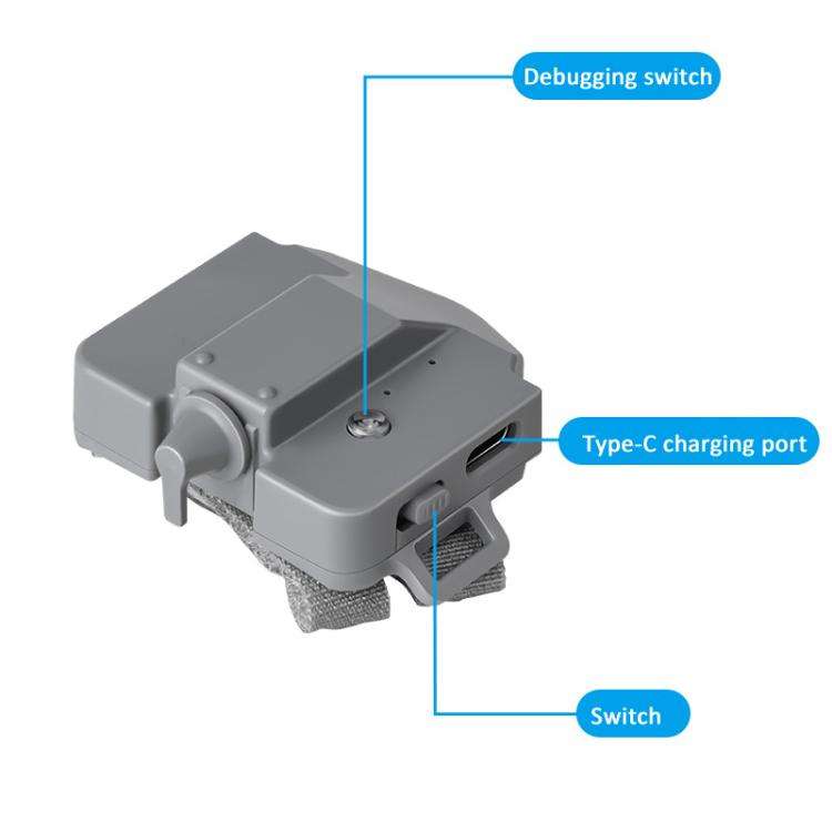 YX Rechargeable Aerial Release For DJI Mini 5 Pro / Mini 4 Pro Payload Dropper Up To 130g(Gray)