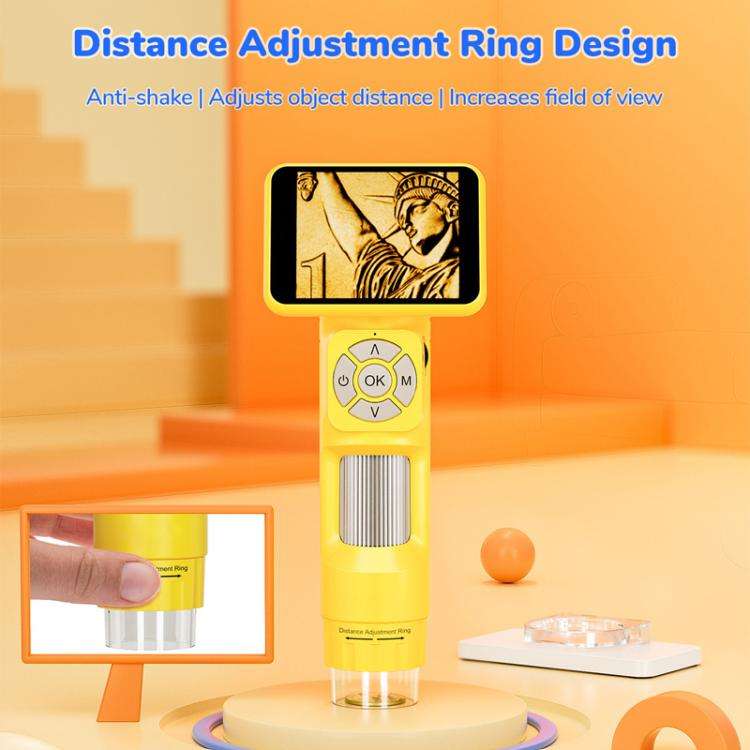 H113 Portable Handheld Digital Microscope Kids Microscope With LED Light(White)