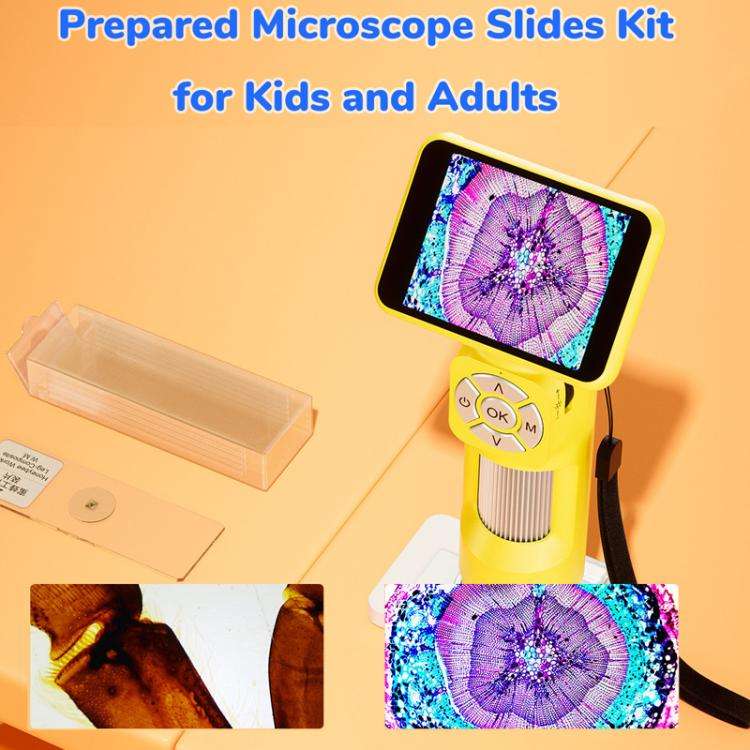 H113 Portable Handheld Digital Microscope Kids Microscope With LED Light(White)
