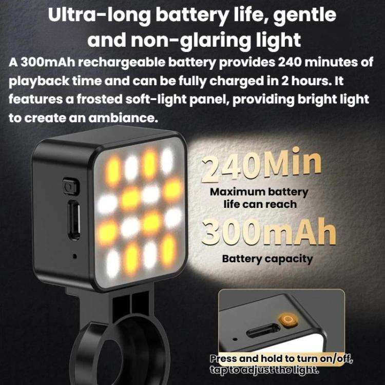 For DJI Osmo Pocket 3 Desiontal PM-06 Quick-Release Magnetic Fill Light Portable Light For Action...