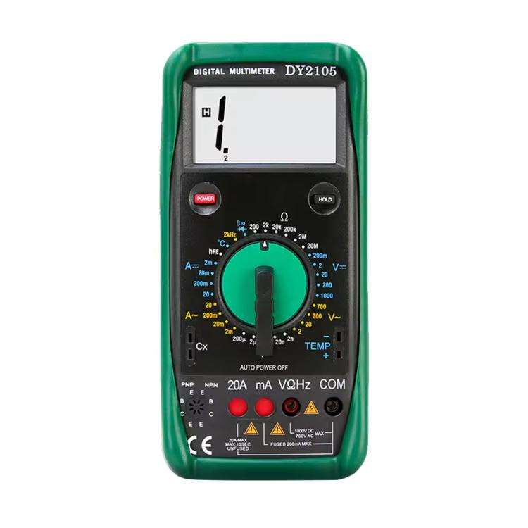 DUOYI AC/DC Voltage Resistance Testing Anti-Burn Digital Multimeter(DY2105)