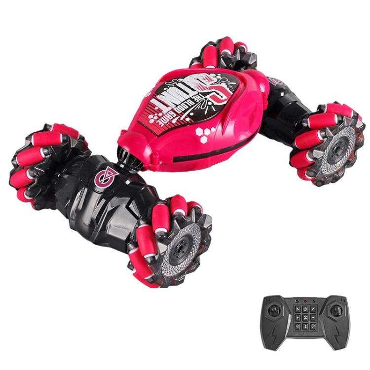 Shockproof Crash-Resistant Stunt Twist Car With Lights Rechargeable Remote Control Toy Car, Spec:...