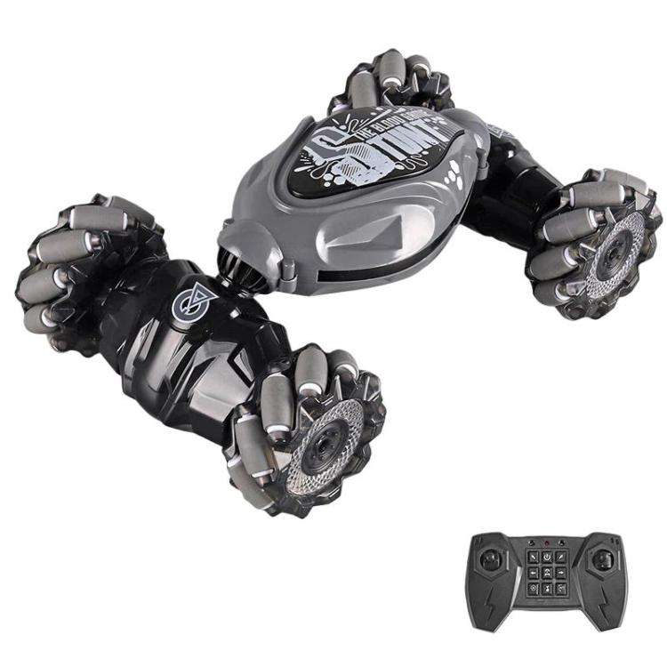 Shockproof Crash-Resistant Stunt Twist Car With Lights Rechargeable Remote Control Toy Car, Spec:...