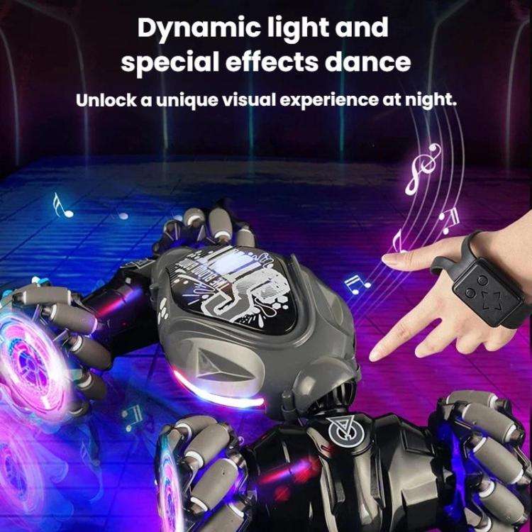 Shockproof Crash-Resistant Stunt Twist Car With Lights Rechargeable Remote Control Toy Car, Spec:...