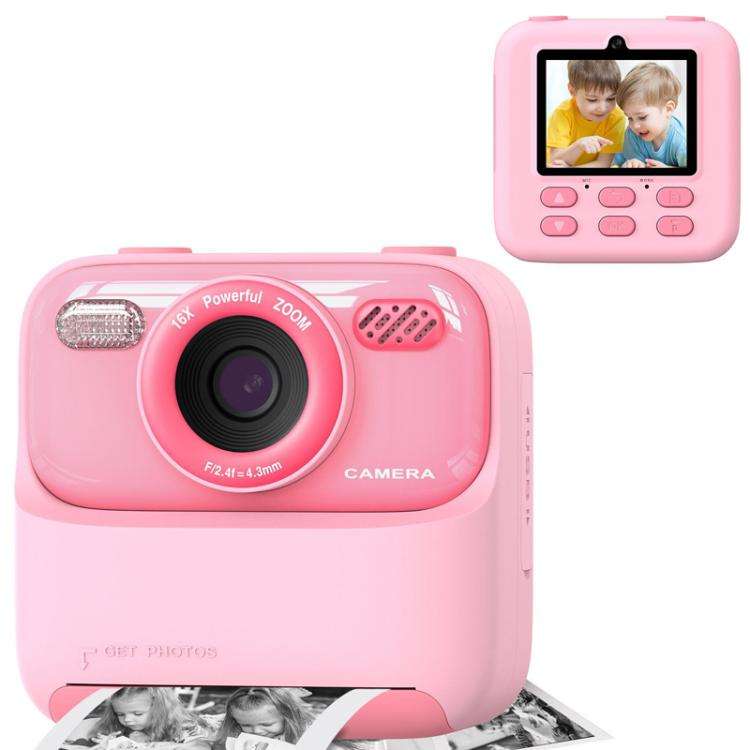 P79 Kids Instant Print Digital Camera Video Recorder Thermal Printing Digital Camera(Pink)