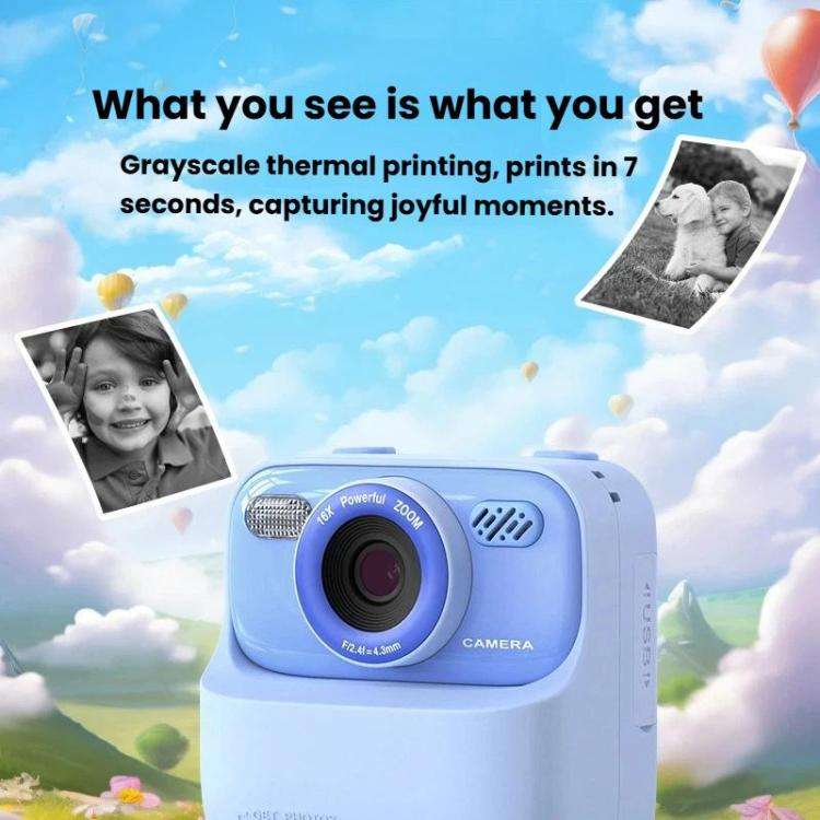 P79 Kids Instant Print Digital Camera Video Recorder Thermal Printing Digital Camera(Pink)