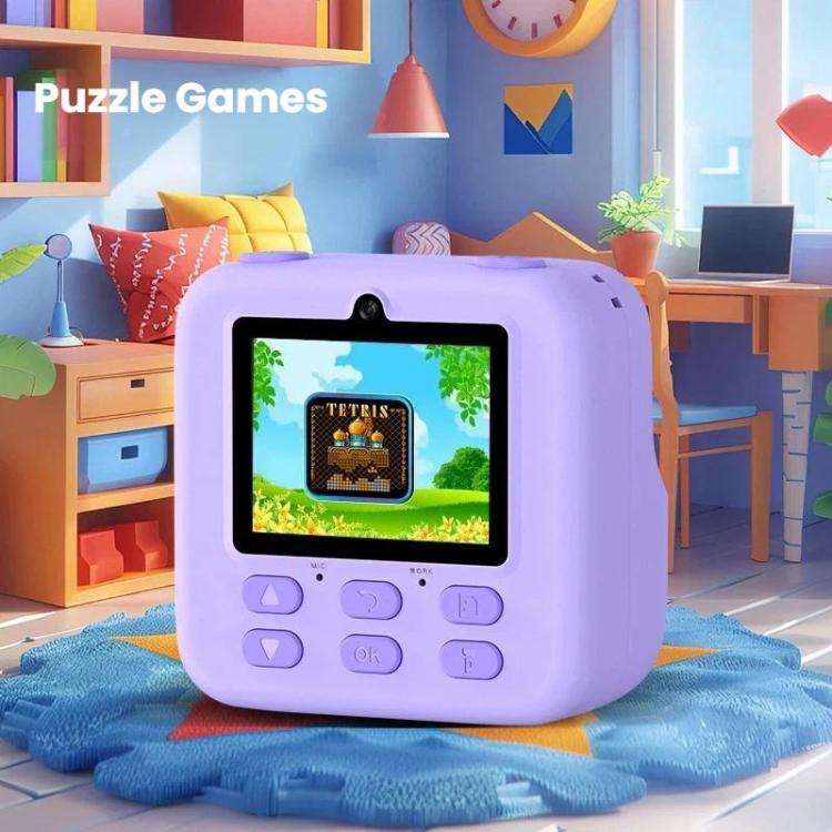 P79 Kids Instant Print Digital Camera Video Recorder Thermal Printing Digital Camera(White)