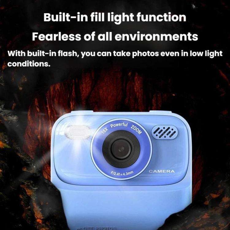 P79 Kids Instant Print Digital Camera Video Recorder Thermal Printing Digital Camera(Pink)