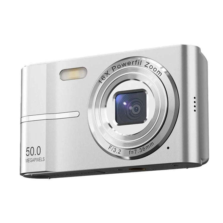 M03 2.4 nch Retro Digital CCD Camera Portable Camera For Students(Silver)