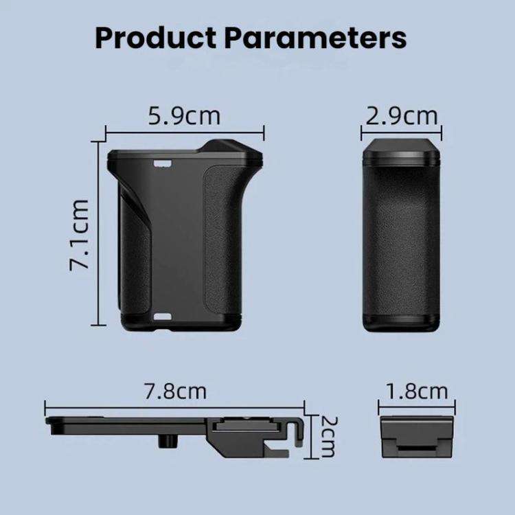 Flymile For DJI Osmo Action 5 Pro / 4 / 3 Camera Cage Handle With Magnetic Quick-Release Base(Wit...