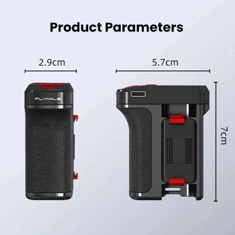 Flymile For DJI Magnetic Quick-Release Action Camera Street Shooting Handle(For Osmo Action 3 / 4...