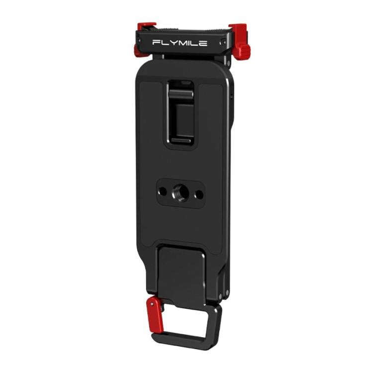 For DJI Osmo Action 3 / 4 / 5 Pro Magnetic Quick-Release Tripod Bracket with Carabiner Clip(Black)
