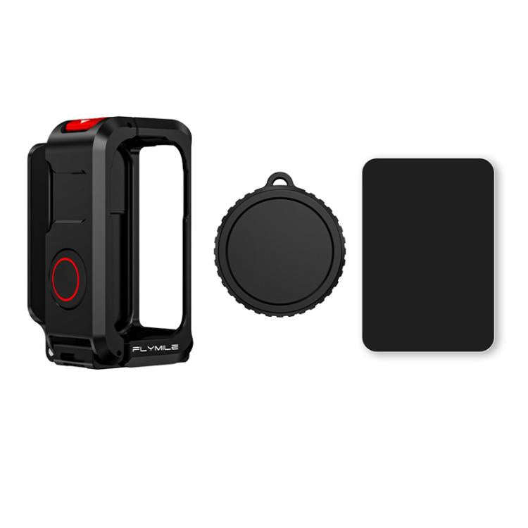 For DJI Osmo Nano Flymile Magnetic Expansion Bracket Metal Cage Protective Frame(Black)