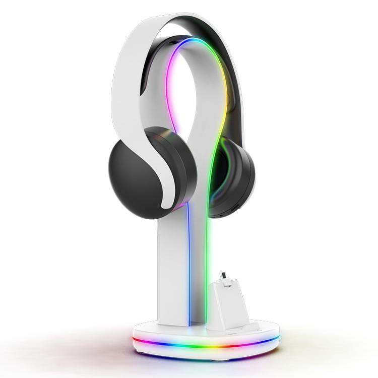 For PS5 Portal ipega Magnetic Contact Charging Dock with RGB Lights & Headset Stand