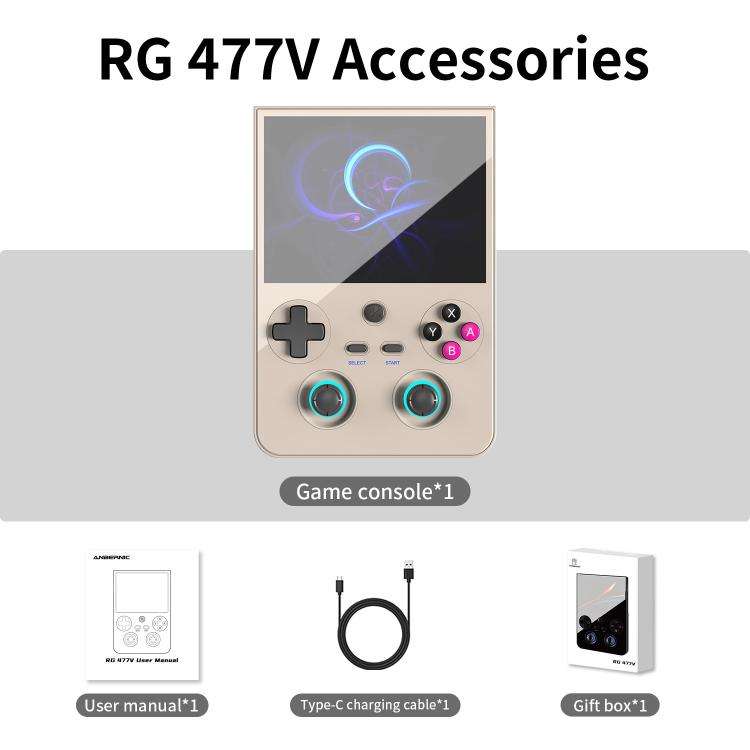 ANBERNIC RG477V 4.7-Inch 120Hz Vertical Handheld Console Dimensity 8300 Chipset, Android 14, RGB ...