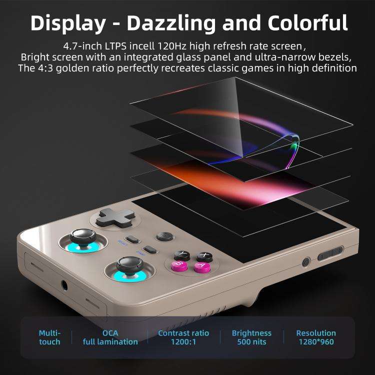 ANBERNIC RG477V 4.7-Inch 120Hz Vertical Handheld Console Dimensity 8300 Chipset, Android 14, RGB ...