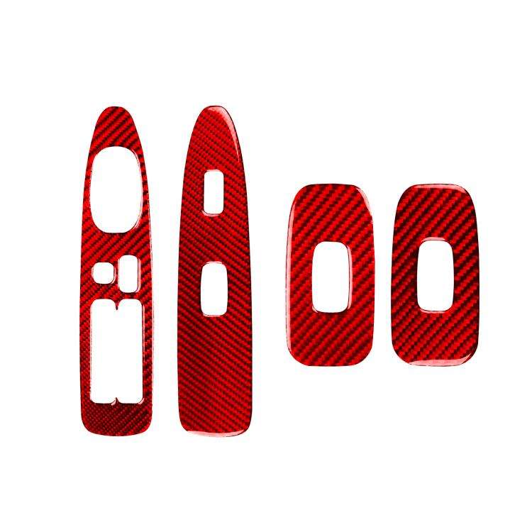 For 1999-2005 Lexus IS300 4pcs /Set Front And Rear Door Lift Panels Sticker(Red)