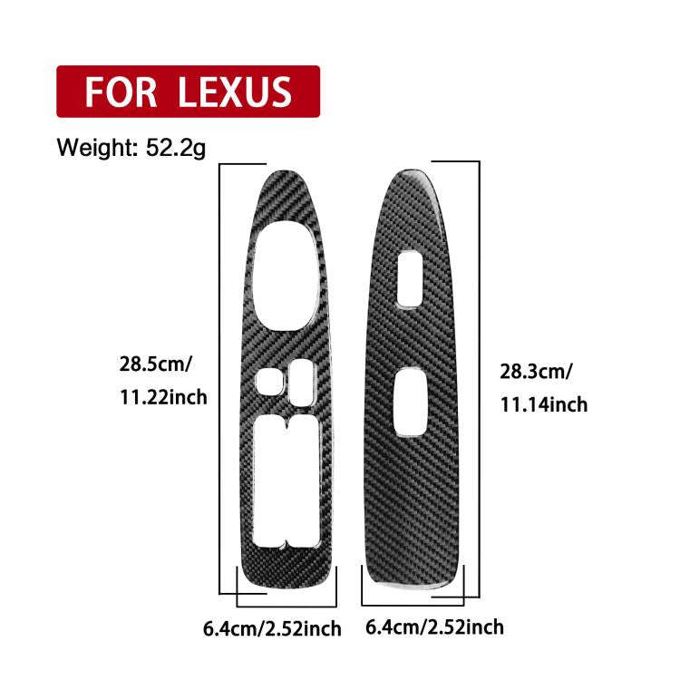 For 1999-2005 Lexus IS300 4pcs /Set Front And Rear Door Lift Panels Sticker(Black)