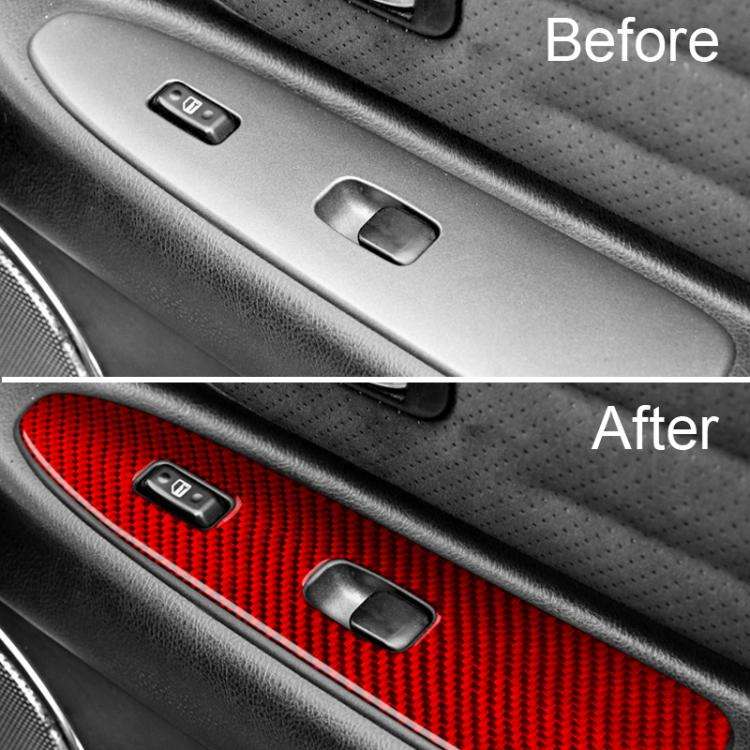 For 1999-2005 Lexus IS300 4pcs /Set Front And Rear Door Lift Panels Sticker(Red)
