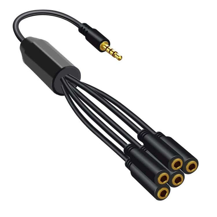 3.5mm Laptop Headphone AUX Adapter Cable, Specifications: 1 To 5