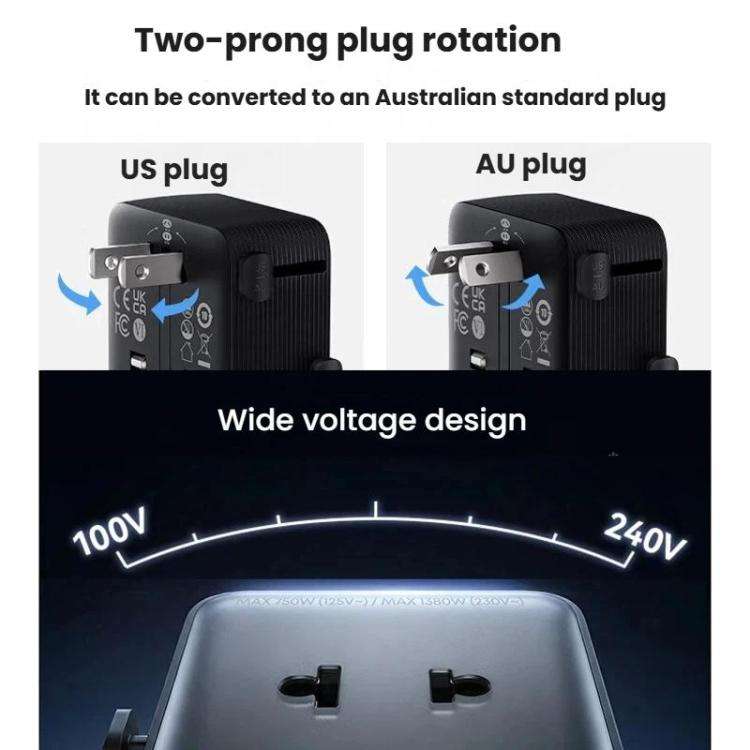 ANKER A9215 Multi-Country Adapter 20W Fast Charging PD Smart Distribution Universal Portable Char...